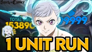 SEASONAL NOELLE BY HERSELF WITH NO TEAM DESTROYS PVP. ONE UNIT RUN ON PVP | BLACK CLOVER MOBILE