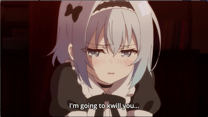 Tsundere Ginko-chan in maid outfit |ENG-SUB |Ryuuou no Oshigoto!