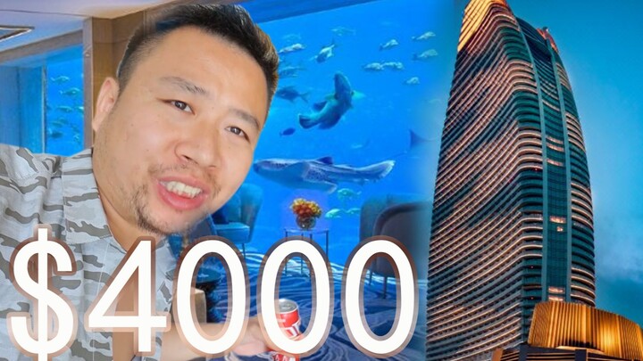 Saya menginap di hotel bintang tujuh dengan tarif 4.000 yuan per malam selama tiga hari sebelum saya