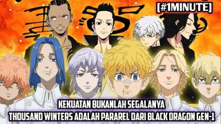 THOUSAND WINTERS TOKYO REVENGERS ADALAH PARAREL DARI BLACK DRAGON GENERASI PERTAMA #1MINUTE