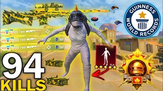 94 KILLS!😍 NEW BEST LOOT GAMEPLAY with LEGENDARY MUMMY SET🔥PUBG MOBILE