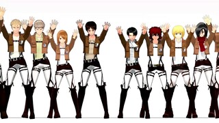 (進撃の巨人)【1, 2, 3! - Attack On Titan】MMD