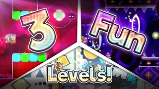 (GD) 3 Fun Levels! - Decent, Flares, & Printwolf