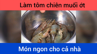 Cách làm tôm chiên muối ớt