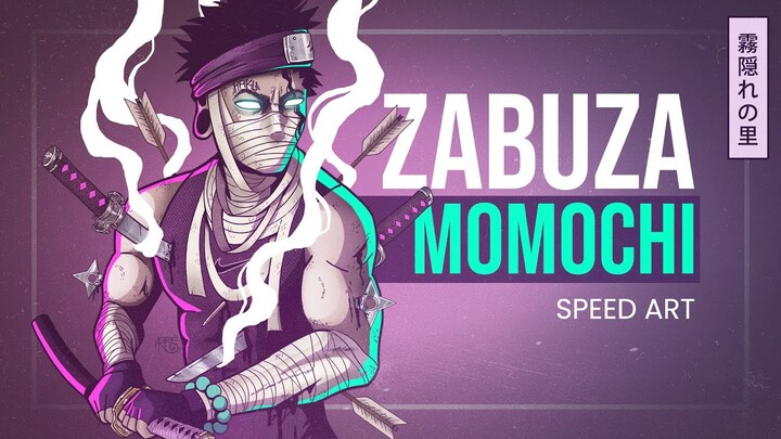 ZABUZA MOMOCHI (Naruto) | SPEED ART (Photoshop)