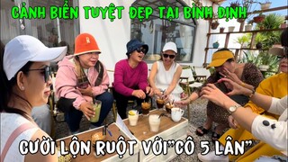 Cười Lộn Ruột Với”Cô 5 Lân”Cảnh Biển Tuyệt Đẹp Tại Bình Định”