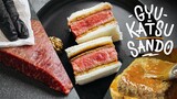 แซนวิชเนื้อทอด!? | Gyu Katsu Sando | 牛カツサンド | KINKUBKUU [กินกับกู]
