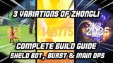 Updated Zhongli Build Guide! Shield Bot, Burst & Physical Dps - Genshin Impact