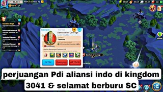 perjuangan aliansi PDI aliansi indo & selamat berburu hadiah SC bagi pemain indo di kingdom 3041