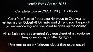 MentFX Forex Course 2023 download