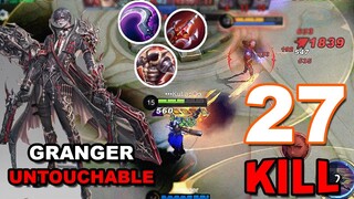 Durability Granger The Untouchable | 27 Kill ~ Granger Best Build 2023 | MLBB