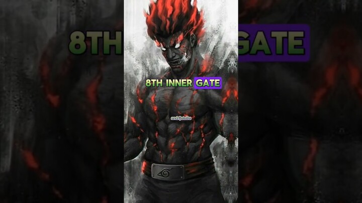 8 inner gates #naruto #anime #mightguy #rocklee #anime #shorts