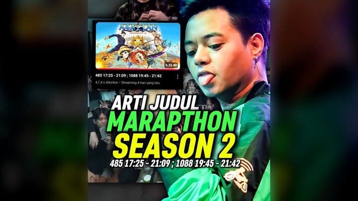 Arti Judul Marapthon Reza Arap Live Terakhir