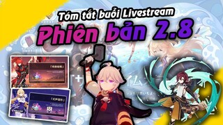 Tóm tắt livestream phiên bản 2.8 | Thần Thor "Kazuha" lộ diện - 2 skin mới của Diluc và Fischl