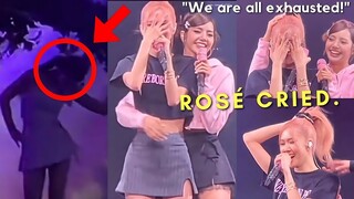 Blackpink Rosé Cried on stage because of what happened tonight with Jennie.