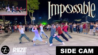 【Z轴舞团】路人视角看实力路演RIIZE拉椅子最新回归曲‘Impossible'一镜到底翻跳