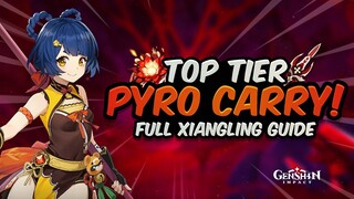S-TIER PYRO CARRY! Complete Xiangling Guide - Artifacts, Weapons, Teams & Showcase | Genshin Impact