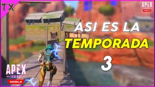 APEX LEGENDS MOBILE ¡NUEVA TEMPORADA 3! *ASÍ ES ASH y LAS NUEVAS SKINS* NEW SEASON | TX SAMURAI