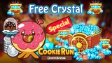 CookieRun OvenBreak (Tips) แนะนำวิธีรับคริสตัลฟรีๆหลายร้อยเม็ด Free Crystal | xBiGx