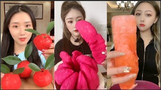 Thánh Ăn Đá Ăn Đá Lạnh Màu Sắc Hình Dạng Bất Thường Thú Vị - ASMR Ice Crunchy Eating sound#205