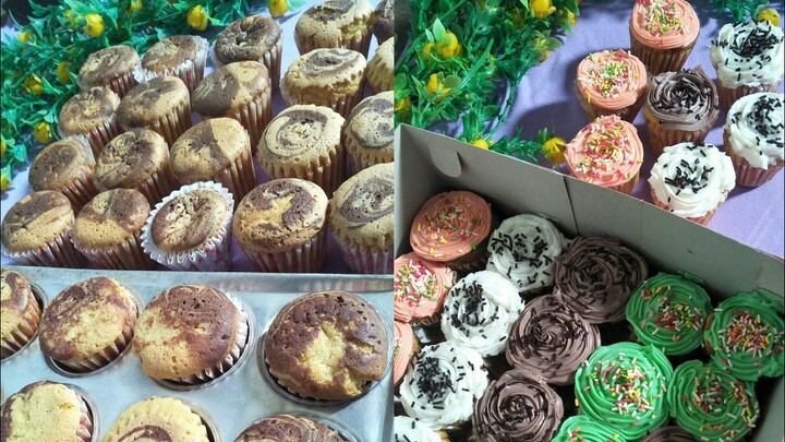 RESEP BOLU MINI BLUEBERRY ENAK LEMBUT GAK SERET || CUPCAKE OVEN TANGKRING