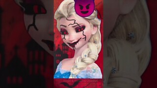 Frozen Elsa Halloween🎃🧟‍♀️ #bhoot #horrorstories #reallife #elsa #cartoon #shorts #youtubeshorts