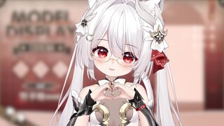 [Live2D model display] Would you really be willing to punch such a cute cat?