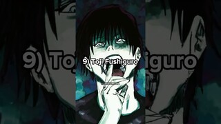 Top 10 strongest characters in jujutsu kaisen #shorts