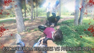 ESCAPE FROM IN THE ZOMBIES PARKOUR POV.!!