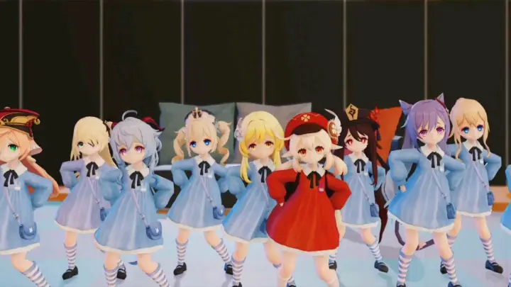 [MMD]A group of girls in <Genshin Impact> dance with Klee