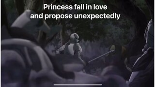 Princess fall in love and propose unexpectedly