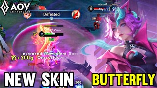 AOV : BUTTERFLY GAMEPLAY | NEW SKIN - ARENA OF VALOR LIÊNQUÂNMOBILE ROV COT