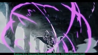 Mushoku Tensei JR 2013 : Rudeus/Eris Greyrat/Ruijerd Superdia vs. Orsted (Dragon God)