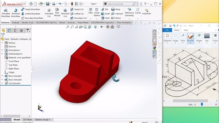 Design 3D Tutorial Solidworks sambil mendengarkan ost one pieces - we are
