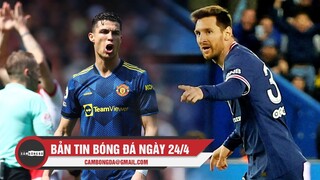 Bản tin Bóng đá ngày 24/4 | Man Utd thảm bại trước Pháo Thủ; Messi giúp PSG vô địch sớm