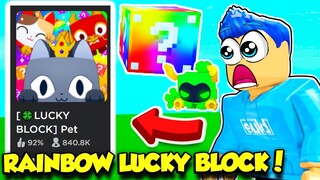 The RAINBOW LUCKY BLOCK Update In Pet Simulator X IS HERE!