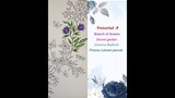 How to color branch of flowers | secret garden | Johanna Basford | prisma coloured pencils