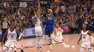 Gary Payton II insane poster dunk on Desmond Bane in game 1 vs Grizzlies