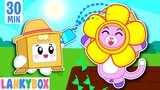 LankyBox Learns Gardening - Kids Stories About Farming | LankyBox Channel Kids Cartoon