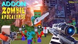 Addon Zombie Apocalipse Mcpe Paling Keren - Ada Gergaji & Senjata 3D