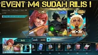 CEK SEKARANG !! EVENT M4 SUDAH RILIS ! DI JAMIN DAPET SKIN SPESIAL GRATIS !!