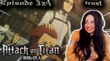 Film Instructor watches Attack on Titan 3x4 | "Trust" Review and Reaction