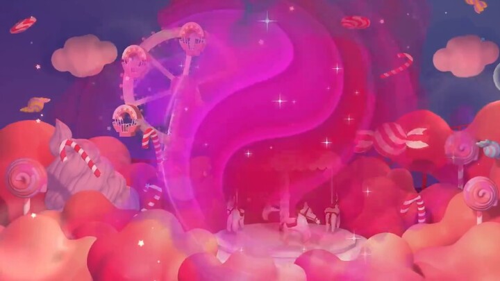【Stage background】People who are going to dance POP IN 2 don't need to make their own rear projectio