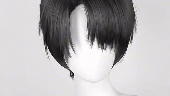 Manmei Attack on Titan Levi cosplay wig styling tutorial