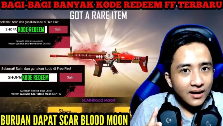 Kode redeem ff scar blood moon
