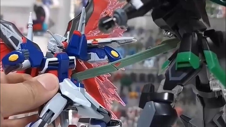 万代 命运2型高达 1v3 暴杀黑骑士小队 还原 Seed Freedom 真飞鸟