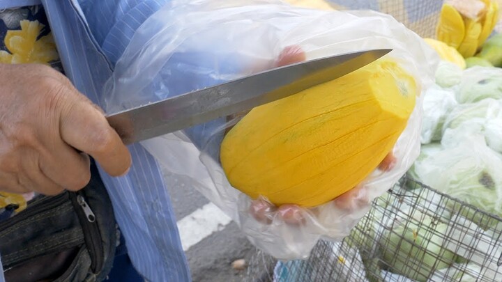 Semi Ripe Mango Cutting | Thai Street Food