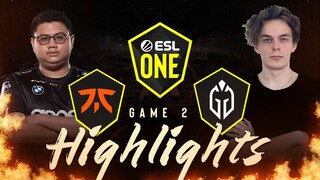 Game 2: Fnatic vs Gaimin Gladiators | ESL One Stockholm | May 15, 2022