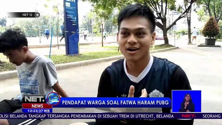 Pendapat Warga Soal Fatwa Haram PUBG - NET 12