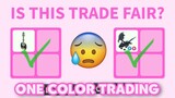 I DID THE ONE COLOR TRADING CHALLENGE IN ADOPT ME! 😱😭